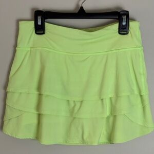 Athleta Girl Swing Skort Size Medium Valley Coral Orange Tennis Layered XL